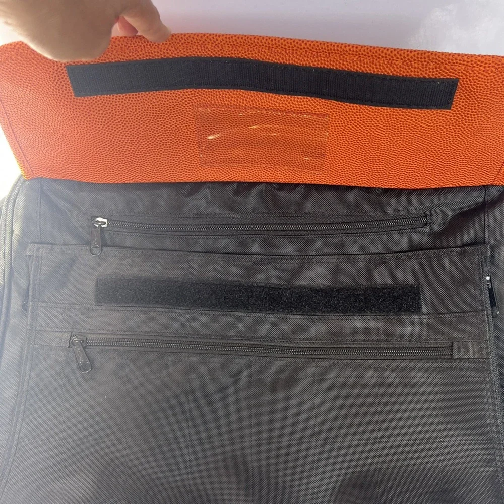 VTG Rawlings NCAA Basketball Messenger Laptop Briefcase Shoulder Bag Orange EUC